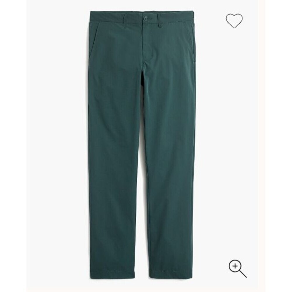 J.Crew Flex Straight Midweight Tech Pant 32/34 Weathered Spruce Green AA713 NWT